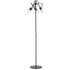 Alfa Lampa podłogowa TANGO czarna 3x60W E27