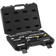 Stanley Zestaw z grzechotką 3/8" i akcesoriami 45 szt