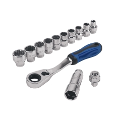 LUX Zestaw kluczy nasadowych 3/8" - 13 szt