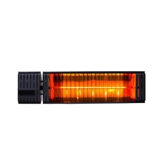 Grzejnik halogenowy Ares czarny 74 x 15 x 9 cm