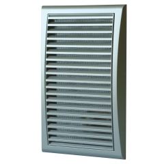 Vents Kratka maskująca 172x247 mm z siatką srebrna