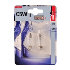 Unitec Żarówka C5W 5 W 12 V 2 sztuki