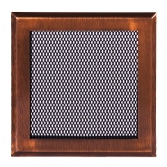 Parkanex Kratka kominkowa mosiądz patyna 16 cm x 16 cm
