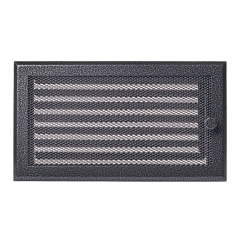 Parkanex Kratka kominkowa stare srebro 16 cm x 32 cm z żaluzja