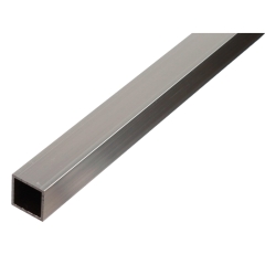 GAH Alberts Rura kwadratowa aluminiowa surowa 20 mm x 20 mm x 1000 mm