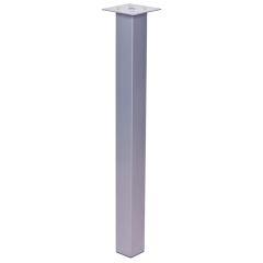 Hettich Noga do mebli srebrna 6,5 cm x 6,5 cm x 71 cm