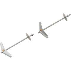 LUX Kotwa metalowa parasolowa ze śrubą 3 x 85 mm 2 szt