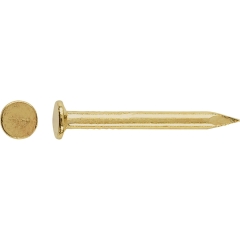 LUX Gwoździe tapicerskie gładkie 1,4 mm x 14 mm mosiądz 100 szt