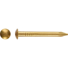 LUX Gwoździe z łbem okrągłym 2 mm x 30 mm mosiądz 100 szt