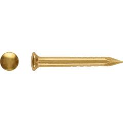 LUX Gwoździe z łbem okrągłym 1,2 mm x 20 mm mosiądz 100 szt