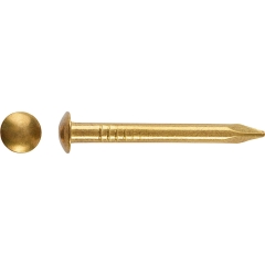 LUX Gwoździe z łbem okrągłym 1,8 mm x 20 mm mosiądz 100 szt