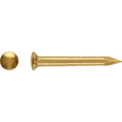 LUX Gwoździe z łbem okrągłym 1,4 mm x 13 mm mosiądz 100 szt