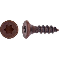 LUX Wkręt uniwersalny z łbem stożkowym TX 3 mm x 20 mm oksydowany 25 szt