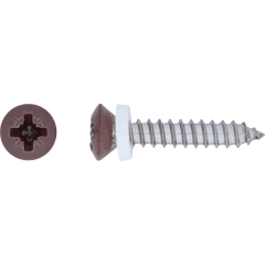 LUX Wkręt do parapetu z łbem owalnym PZ 3,9 mm x 19 mm oksydowana 10 szt