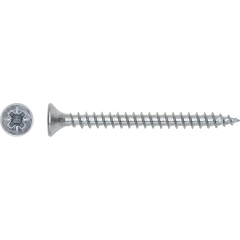 LUX Wkręt uniwersalny z łbem stożkowym płaskim PZ 4,5 mm x 35 mm ocynk 10 szt