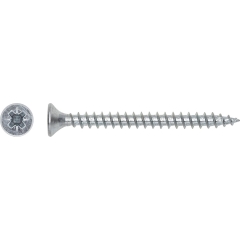 LUX Wkręt uniwersalny z łbem stożkowym płaskim PZ 3 mm x 20 mm ocynk 80 szt