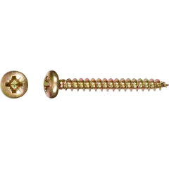 LUX Wkręt uniwersalny z łbem walec PZ 4 mm x 25 mm ocynk żółty 30 szt