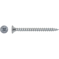 LUX Wkręt uniwersalny z łbem stożkowym płaskim PZ 4 mm x 12 mm ocynk 25 szt