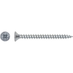 LUX Wkręt uniwersalny z łbem stożkowym płaskim PZ 5 mm x 30 mm ocynk 20 szt