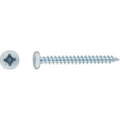 LUX Wkręt uniwersalny z łbem walec PZ 4,5 mm x 16 mm ocynk żółty 20 szt