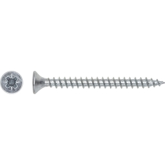 LUX Wkręt uniwersalny z łbem stożkowym płaskim PZ 2,5 mm x 16 mm ocynk 80 szt