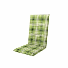 Poduszka na fotel SPOT zielona krata 118x48x5cm