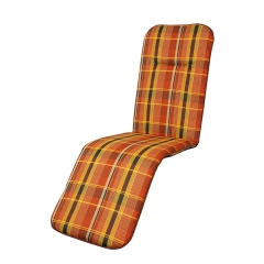 Poduszka relax BASIC pomarańczowa krata 170x48x5 cm