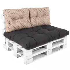 Patio Poduszki na palety oparcie żółty pawie oko - 2 szt