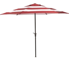 Parasol Honolulu czerwone paski śr.300 cm