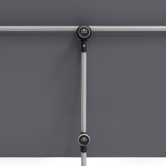 Osłona balkonowa antracytowa 180x130 cm
