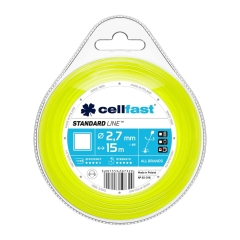 Cellfast Żyłka tnąca Standard - kwadrat 2,7 mm x 15 m
