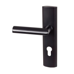 Domino Klamka Polanka szyld-wkładka lewa czarna 72 mm