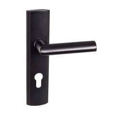 Domino Klamka Polanka szyld-wkładka prawa czarna 72 mm