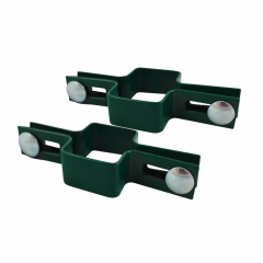 Jarmex Obejma słupka 4 cm x 6 cm pośrednia zielona 2 szt.