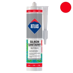 Atlas Silikon sanitarny Silton S 216 czerwony 280 ml