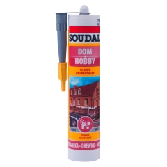 Soudal Silikon uniwersalny 280 ml szary