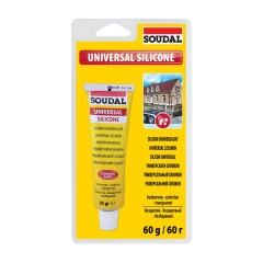 Soudal Silikon uniwersalny 60 ml bezbarwny