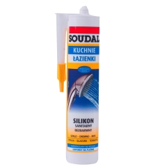 Soudal Silikon sanitarny 280 ml bezbarwny