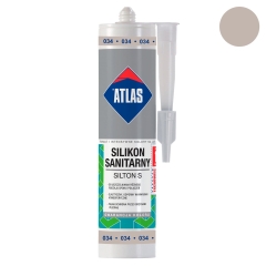 Atlas Silikon sanitarny Silton S 034 jasnoszary 280 ml