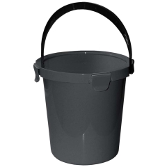 Wiadro BERRY z pokrywą szare 5 l