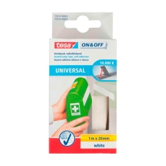 Tesa Rzep w taśmie biały 1 m x 20 mm