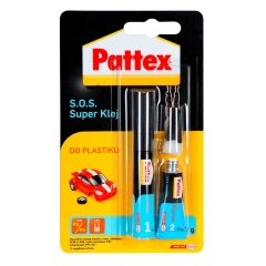 Pattex Klej S.O.S. Super do plastiku 2 g + 4 ml