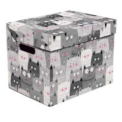 Global-Pak Pudełko ONE Koty 34 cm x 25 cm x 26 cm