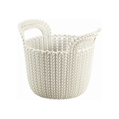 Curver Koszyk Knit XS okrągły kremowy 3 l