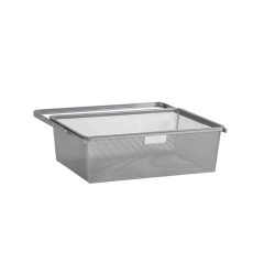 Kosz MESH z ramą wysywany platinum 60,5 cm x 43 cm x 18,5 cm