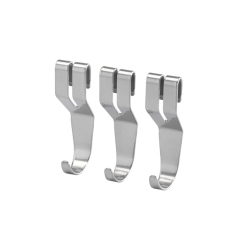 Zestaw 3 wieszaków do półki ażurowej platinum 8,1 cm x 3 cm x 2,3 cm