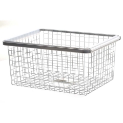 Kosz z ramą wysuwany platinum 28,5 cm x 60,5 cm x 43 cm