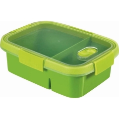 Curver Pojemnik na lunch To Go zielony 0,6 l + 0,3 l