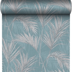 Tapeta PALM SPRINGS winylowa na flizelinie niebieska