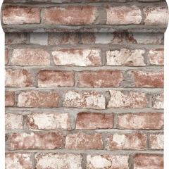 Tapeta RED BRICK winylowa na flizelinie czerwona